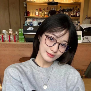 Gọng Kính Cận - Gọng Nhựa Kết Hợp Kim Loại Mắt Tròn Dễ Thương Chống Ánh Sáng Xanh, Chống UV400 Ms 832