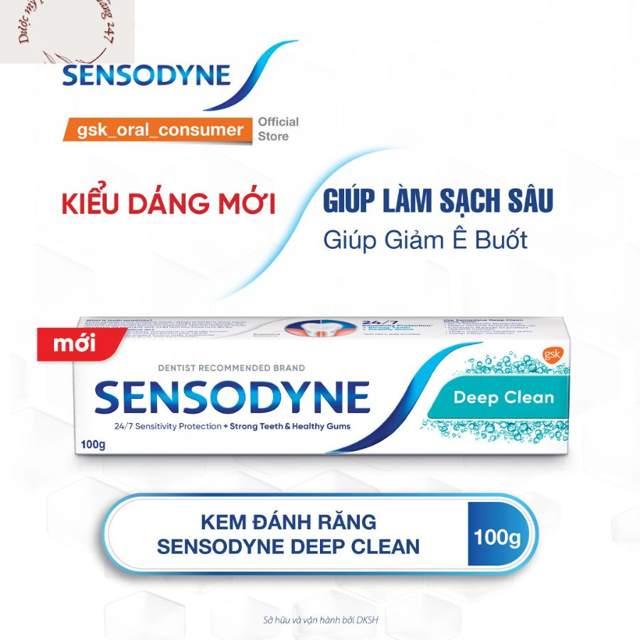 [Hàng chính hãng] Kem đánh răng SENSODYNE Deep Clean 100g | Shopee Việt Nam