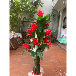 Cây hoa Thanh Long ( cây phát tài ) 9 bông cao cấp - Cây giả decor