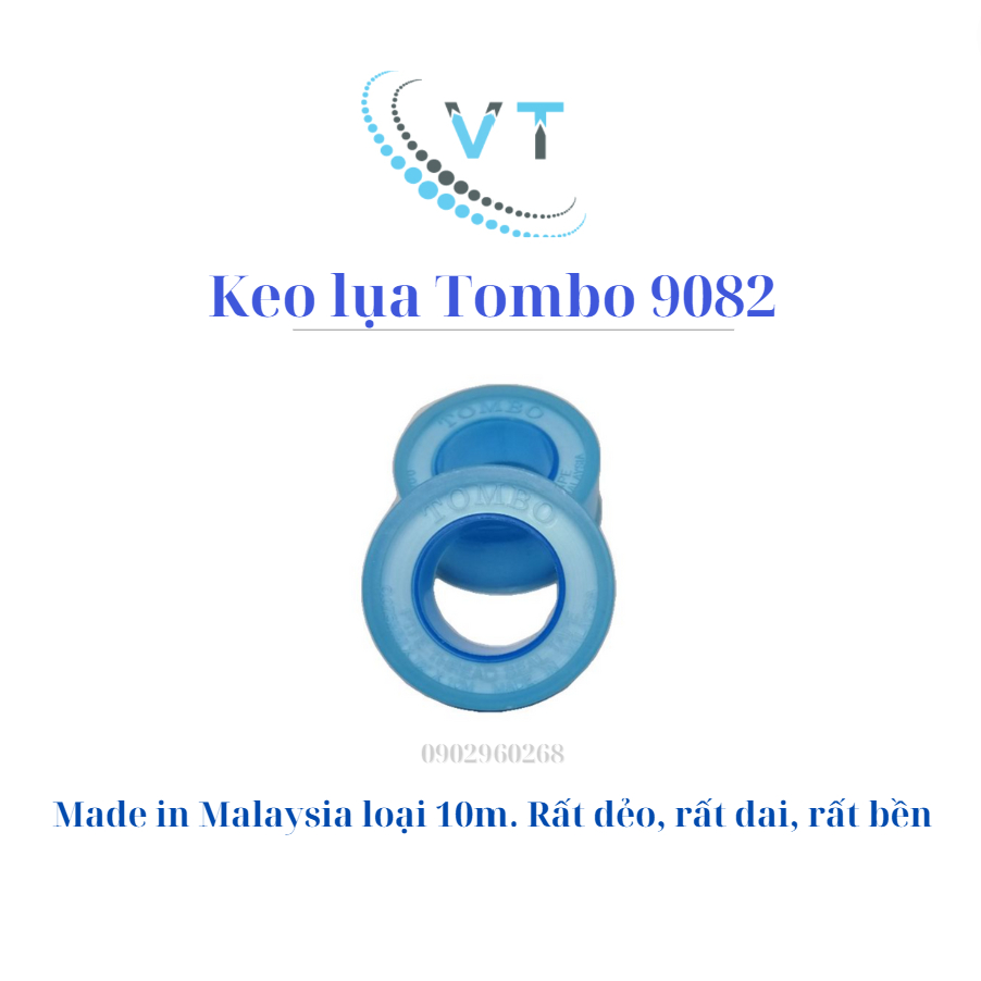 Hộp 60 cuốn băng tan, cao su non, keo lụa Malaysia Tombo 9082