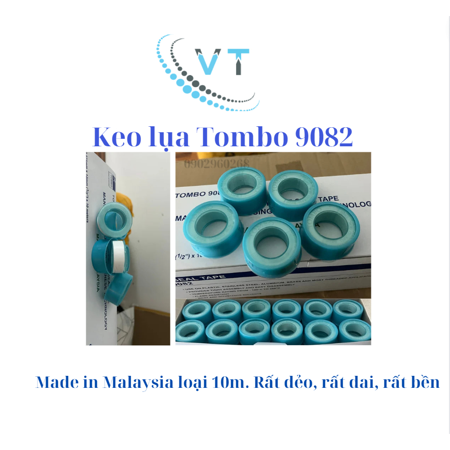 Hộp 60 cuốn băng tan, cao su non, keo lụa Malaysia Tombo 9082