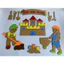 TRANH GÓC STEAM - bìa carton phối nỉ - trang trí mầm non