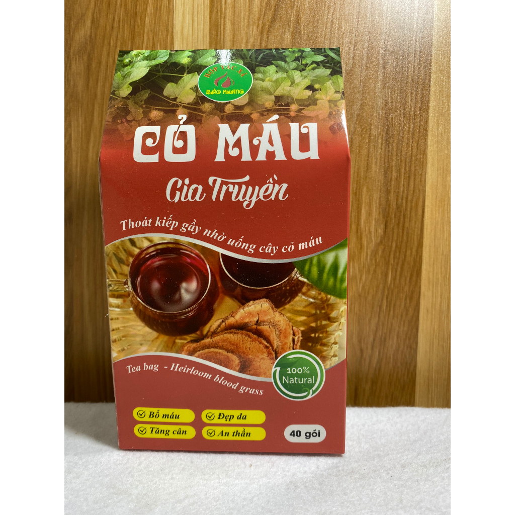 Cỏ máu tăng cân túi lọc (40 gói), trà cỏ máu túi lọc, tăng …