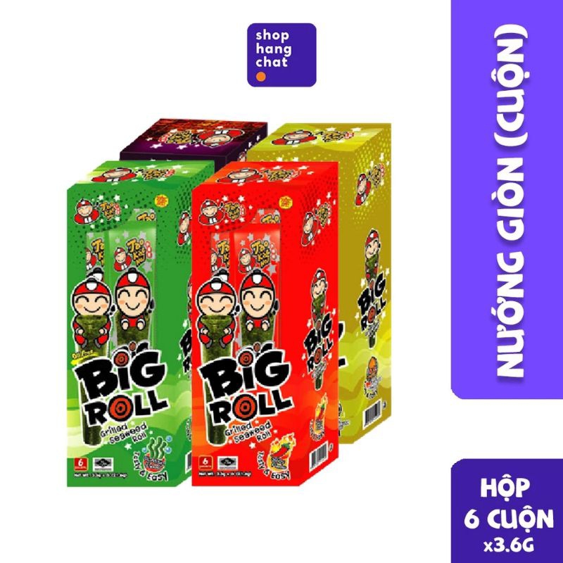 Snack Rong Biển Taokaenoi BIG ROLL Thái Lan nhiều vị: truyền thống, mực ...
