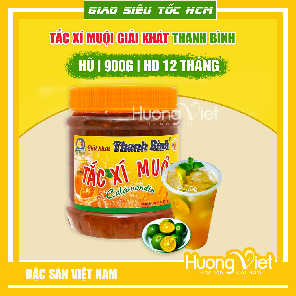 Tắc xí muội Thanh Bình, Tắc xí muội chua chua, ngọt ngọt giải khát mùa hè hũ 900g