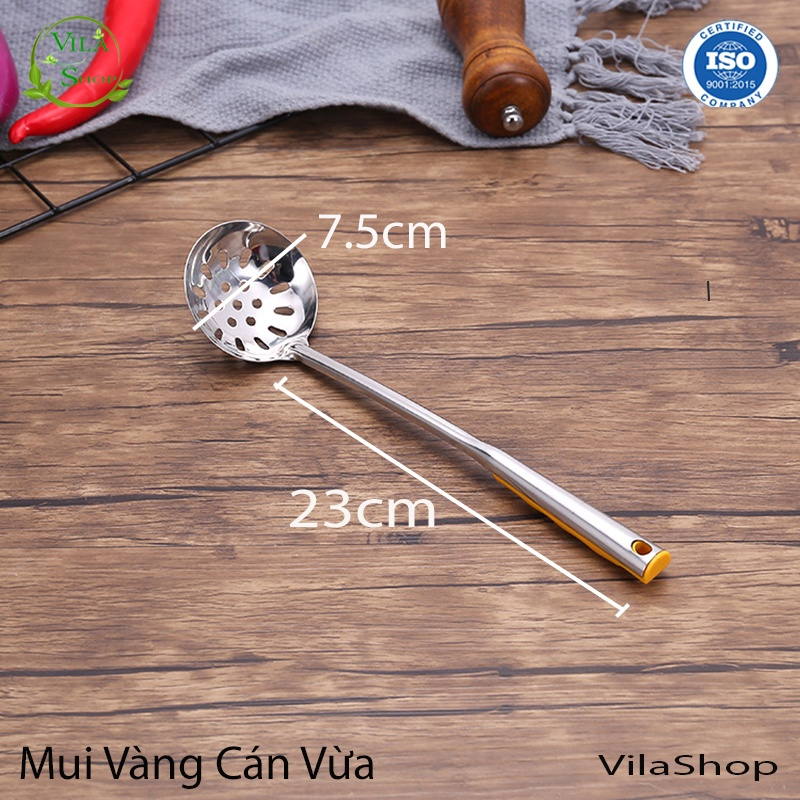 Muôi Inox Bộ Muỗng Cán Vàng Đa Chức Năng Thìa Thủng Canh Xẻng Sào Xẻng ...