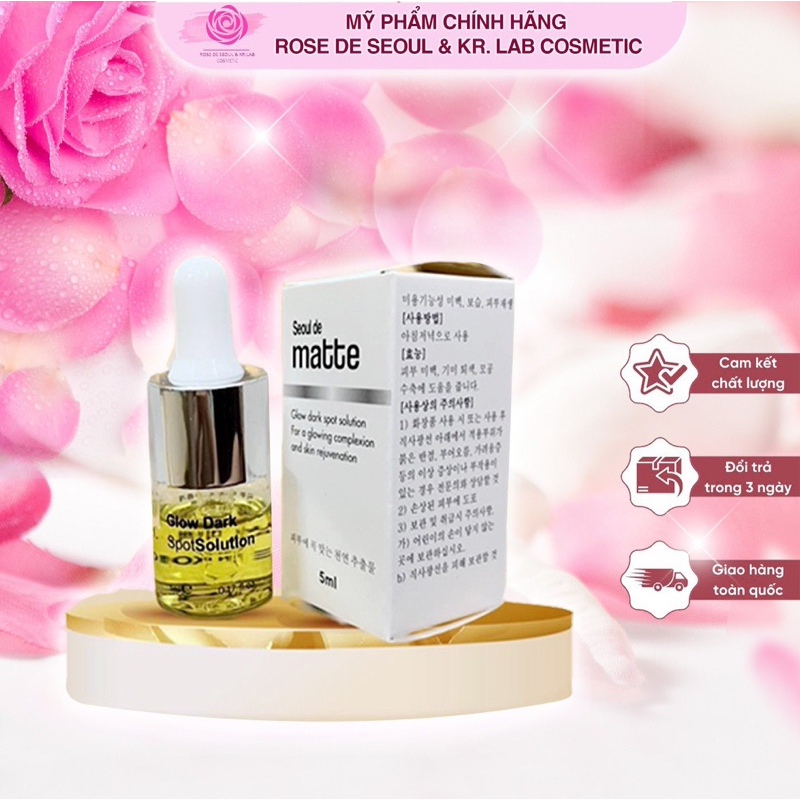 Nước thần seoul de matte 5ml hạn 2028 căng bóng mờ thâm sạm nám mờ thâm mụn IS340