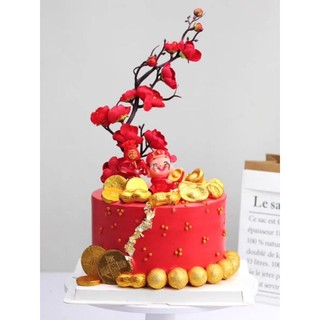 Cành đào trang trí ngày tết 30cm, hỏa tốc tp HCM