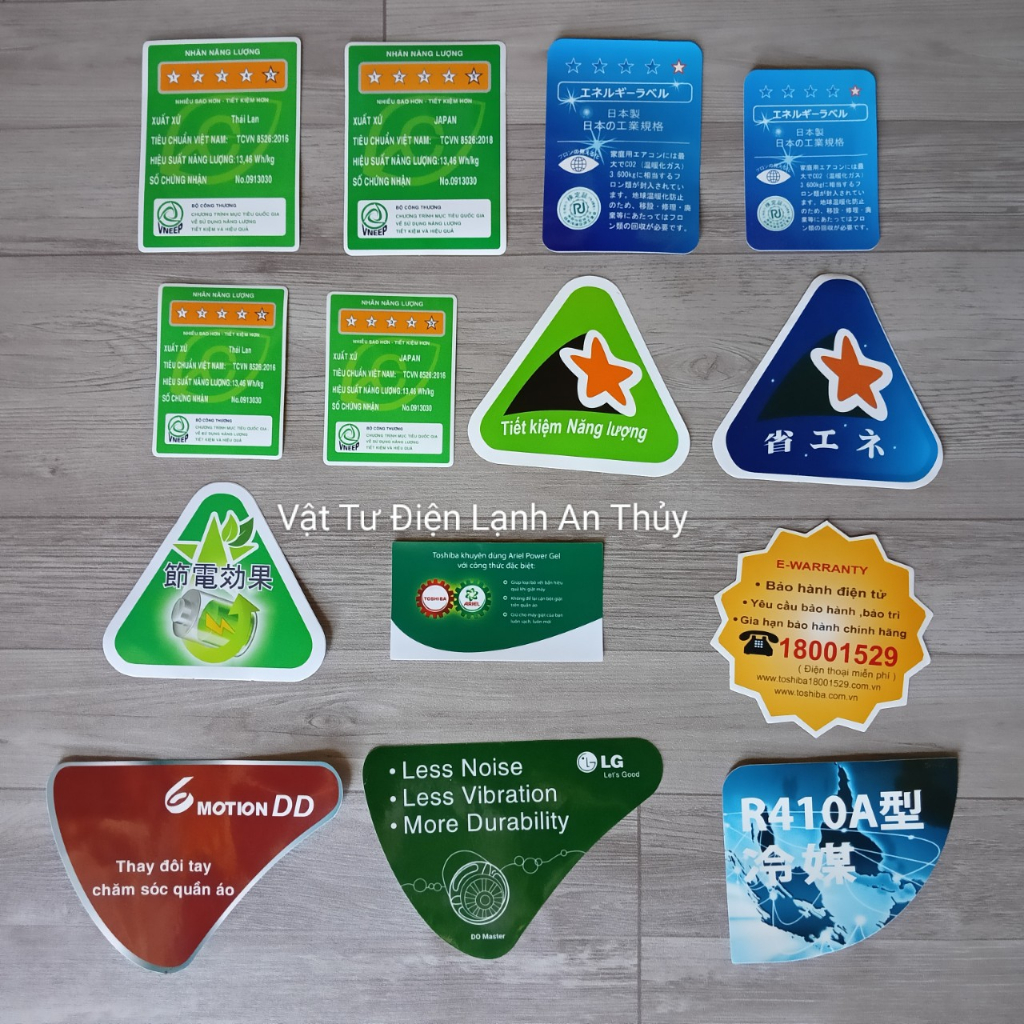 TEM NĂNG LƯỢNG NHIỀU LOẠI ( 10 CÁI ) | Shopee Việt Nam