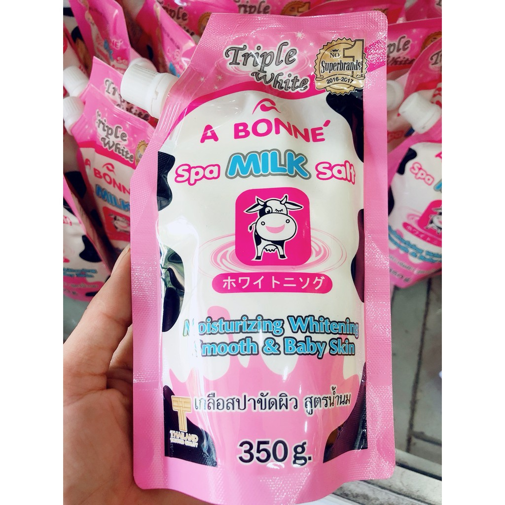 Muối tắm sữa bò tẩy tế bào chết A Bonne Spa Milk Salt 350g