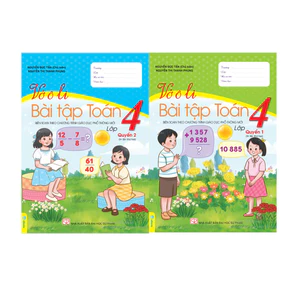 Sách - Combo 2 cuốn Vở Ô Li Bài Tập Toán 4 (Biên Soạn theo CT GDPT mới) - ndbooks