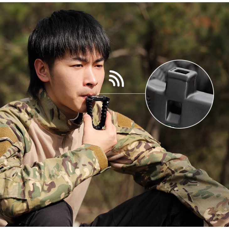 Vòng Tay Sinh Tồn Paracord Đa Chức Năng La Bàn  Lưỡi Cưa Còi Kêu Cứu  Đánh lửa