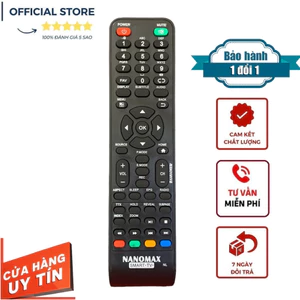 Điều khiển tivi Nanomax Smart TV LED/LCD Hàng chuẩn sịn - Mới 100%, tặng kèm pin, remote nanomax TV LCD