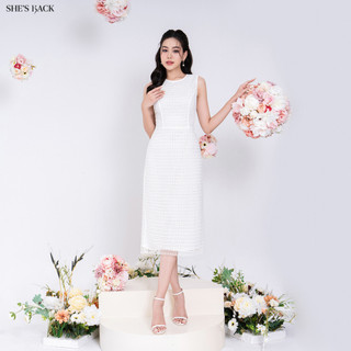 Đầm Đi Tiệc SHE'S BACK Ren Sát Nách Váy Dạ Hội Trẻ Trung Thanh Lịch S63F23Q028