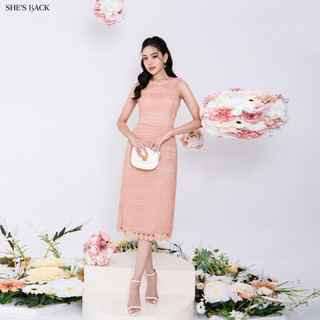 Đầm Đi Tiệc SHE'S BACK Ren Sát Nách Váy Dạ Hội Trẻ Trung Thanh Lịch S63F23Q028