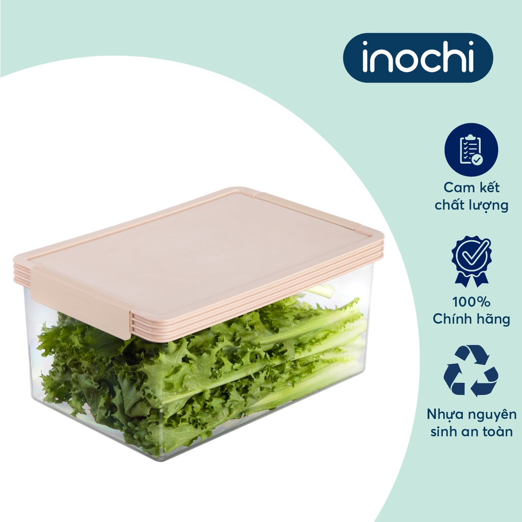 BỘ 2 HỘP THỰC PHẨM TRITAN chữ nhật Inochi- Hokaido 1000-2000ml nhựa tritan cao cấp, chịu nhiệt cao
