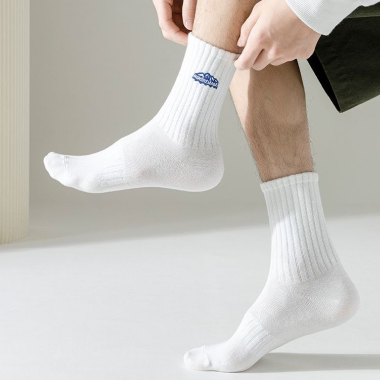 Tất Vớ Cổ Cao Nam Nữ hình chữ Human Made, Vớ Cao cổ nữ chất vải mềm dày thoáng khỉ Cao Cấp