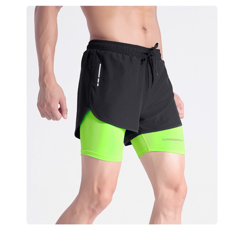 Quần short đùi nam thể thao hai lớp, quần bơi nam chống thấm nước chơi tennis, bóng rổ, tập gym....HOT HOT 2025
