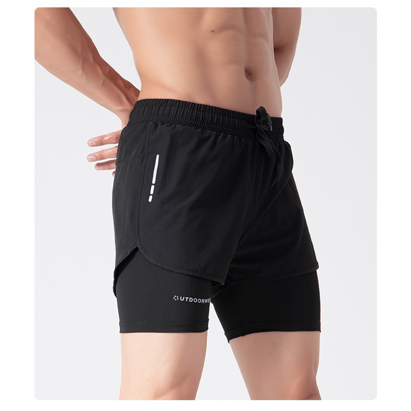 Quần short đùi nam thể thao hai lớp, quần bơi nam chống thấm nước chơi tennis, bóng rổ, tập gym....HOT HOT 2025
