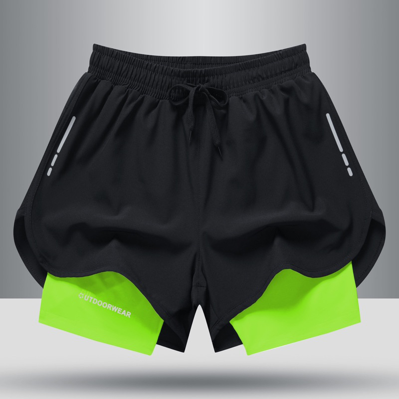 Quần short đùi nam thể thao hai lớp, quần bơi nam chống thấm nước chơi tennis, bóng rổ, tập gym....HOT HOT 2025