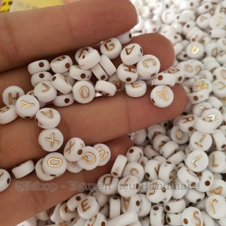 10 Hạt chữ xâu vòng tay hình vuông theo tên