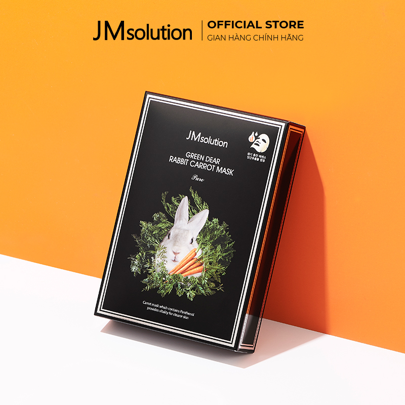 JMsolution Mặt Nạ Cà Rốt Green Dear Rabbit Mask Pure 30ml - Phục Hồi Làm Dịu Da - Chính Hãng