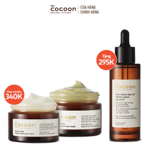 SPECIAL COMBO mặt nạ bí đao 30ml + thạch bí đao 30ml Tặng Tinh chất bí đao (serum) Cocoon 70ml