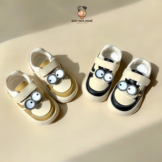 Giày Thể Thao Cho Bé- Giày Thể Thao Gắn Hình Mắt To Siêu Cute Năng Động Form Chuẩn Cho Bé Trai (G19)