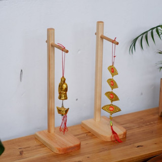 Kệ gỗ treo cây, giá treo cây, đế treo chuông gió quan âm, treo khánh phật phong thủy