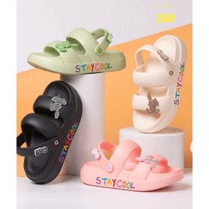 sandal bé gái dép quai hậu cho bé gái gấu êm chân mềm STAYCOOl đi học đi chơi mùa hè chống nước đi mưa QN 609 ( ảnh thật