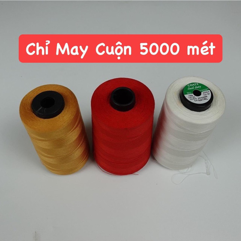 Chỉ May Các Màu Cuộn 5000M | Shopee Việt Nam