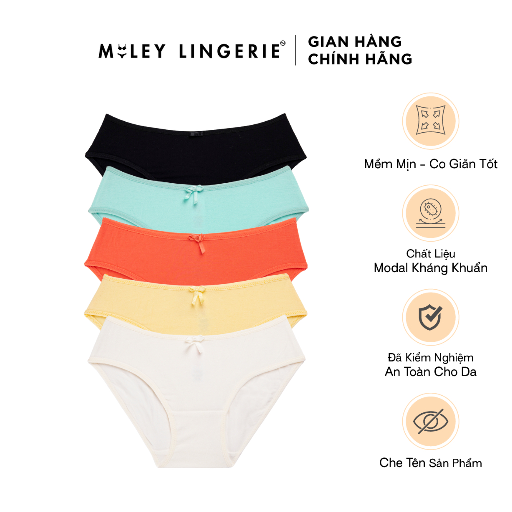 Combo 5 Quần Lót Modal Bikini Comfort Miley Lingerie BCS 04