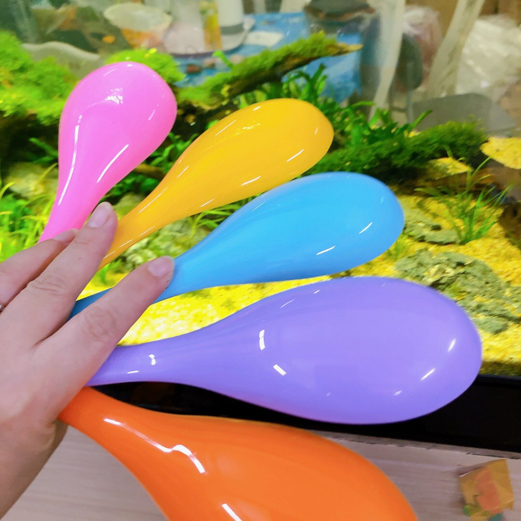 combo 5 Vá múc cơm Oval sắc màu không dính siêu rẻ - Oval màu trăng