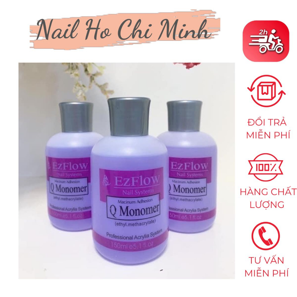 [HCM] Liquid Nhanh Khô Ezflow 150ml Chuyên Dụng Cho Đắp Bột Nail