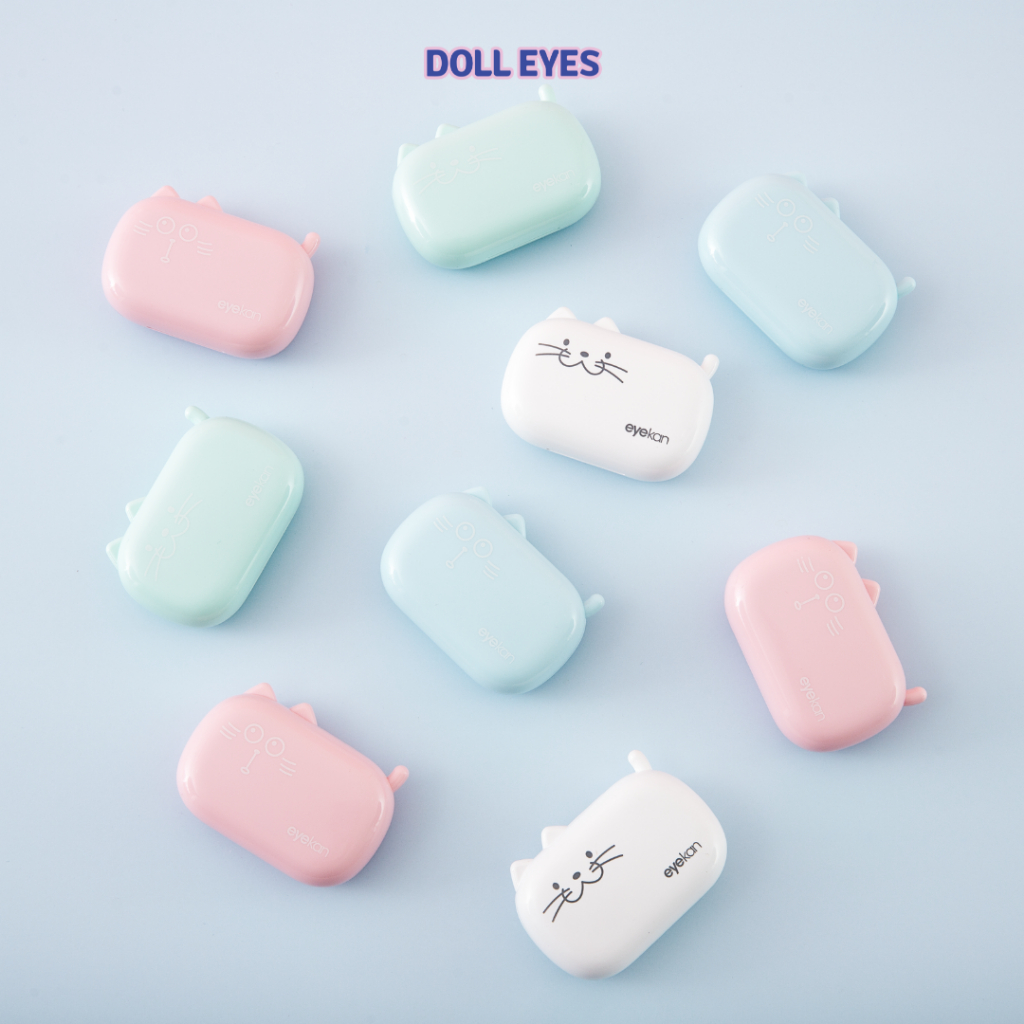 Ảnh Khay Gương Bảo Quản Kính Áp Tròng DOLL EYES - MÀU RANDOM 1