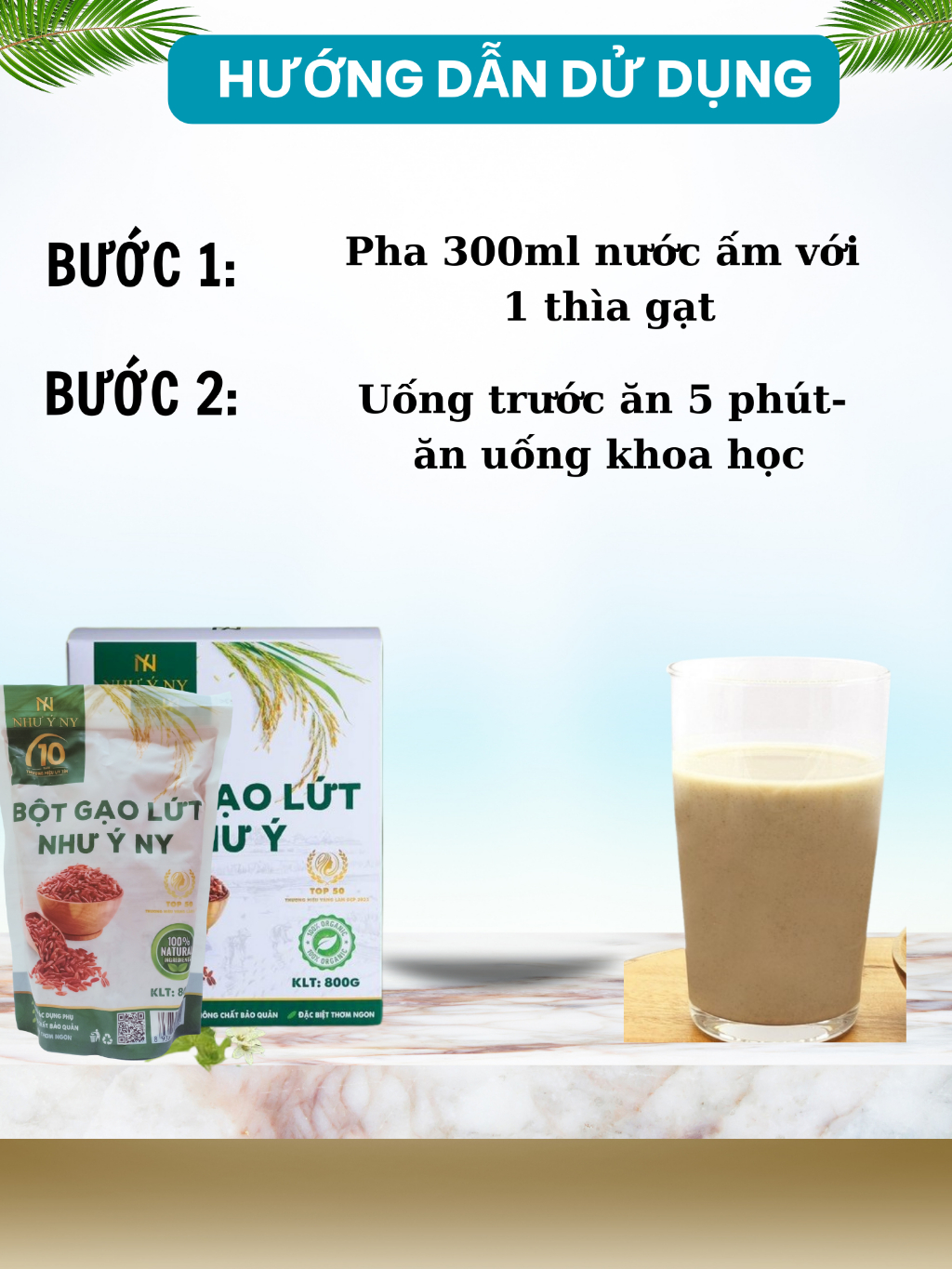 Ảnh Bột Gạo Lứt Như Ý Ny Giảm Cân, Giảm Mỡ, Lợi Sữa Hiệu Quả Từ Thiên Nhiên, Dễ Uống Thơm Ngon 800gr 1
