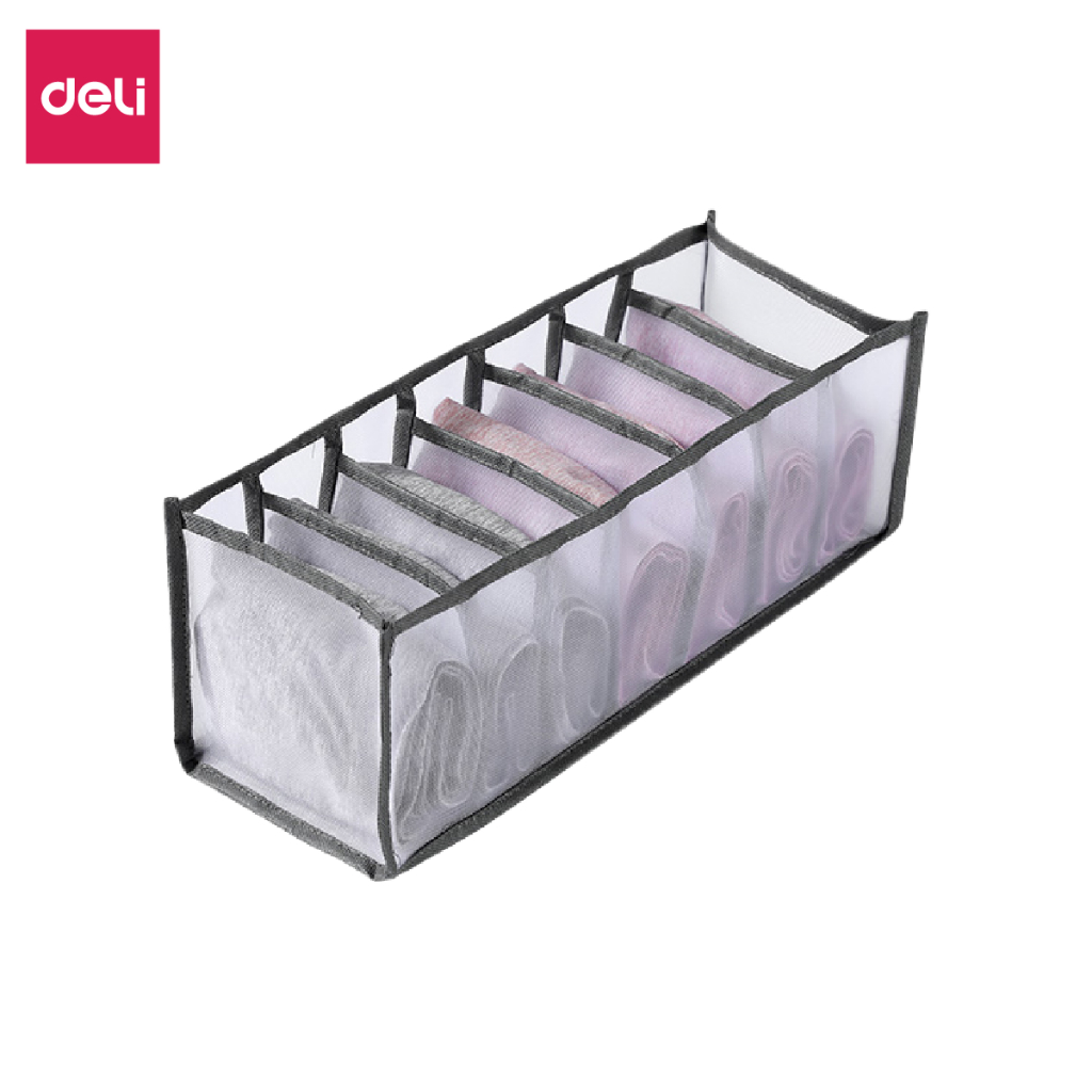 Túi chia ngăn quần áo 11 ngăn hộp vải đựng quần áo đa năng, túi vải đựng quần áo đồ lót sắp xếp gọn gàng