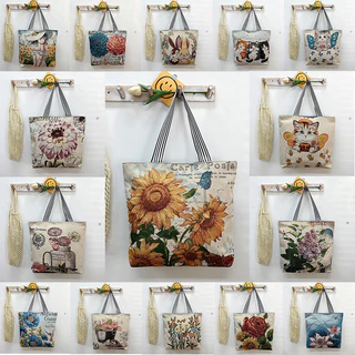 Túi Tote Vải Canvas Cỡ Lớn Có Khóa Kéo Túi Vừa A4 Rộng Rãi Đị Làm, Đi Học, Đi Chơi In Hình Cá Tính Thời Trang HX302