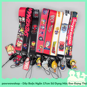 Dây Buộc Ngắn 17cm Sử Dụng Để Móc Vào Bao Thẻ hoặc Buộc Vào Điện Thoại Phong Cách Anime Manga