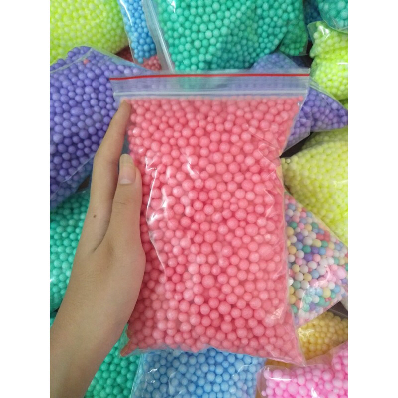[RẺ VÔ ĐỊCH] Hạt xốp màu siêu đẹp, hạt tròn, màu đẹp ( kích thước túi 20cm x 12 x 7cm),gói xốp màu