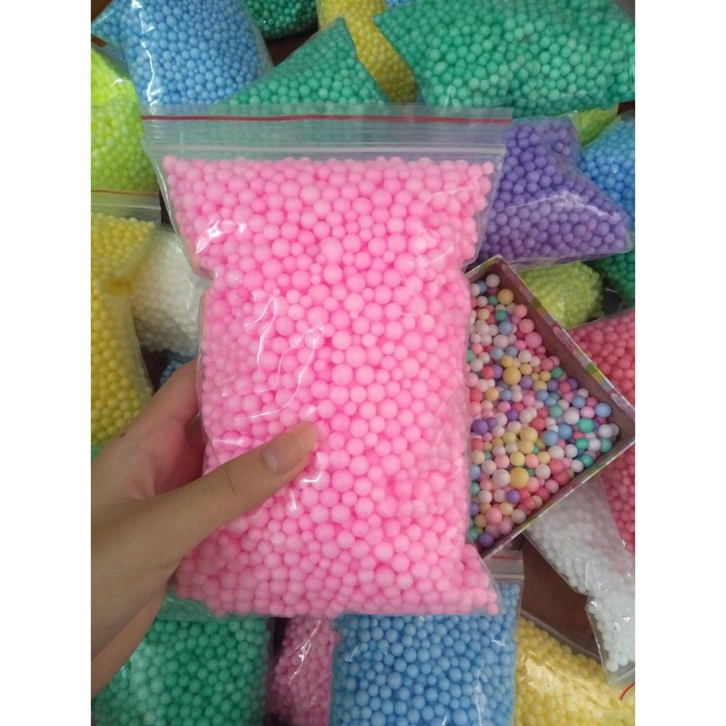 [RẺ VÔ ĐỊCH] Hạt xốp màu siêu đẹp, hạt tròn, màu đẹp ( kích thước túi 20cm x 12 x 7cm),gói xốp màu