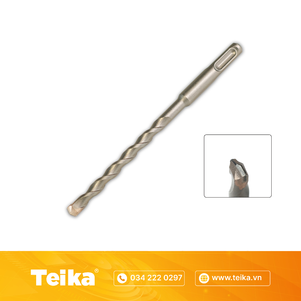 Mũi khoan bê tông Teika 2 cạnh - tiêu chuẩn | Shopee Việt Nam