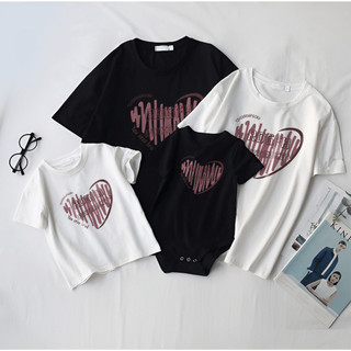 Áo gia đình bố mẹ bé trai gái sơ sinh body suit cho bé cao cấp cotton đi chơi chữ LOVE nam nữ du lịch L66 [A079]