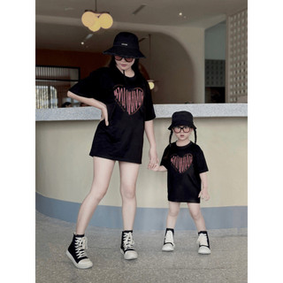 Áo gia đình bố mẹ bé trai gái sơ sinh body suit cho bé cao cấp cotton đi chơi chữ LOVE nam nữ du lịch L66 [A079]