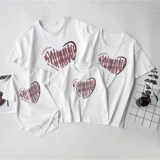 Áo gia đình bố mẹ bé trai gái sơ sinh body suit cho bé cao cấp cotton đi chơi chữ LOVE nam nữ du lịch L66 [A079]