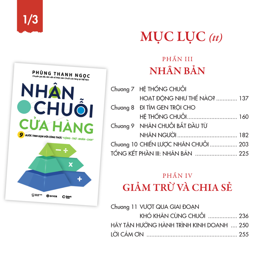 Sách - Nhân Chuỗi Cửa Hàng - 9 Bước Đóng Gói Và Xây Dựng Hệ Thống Chuỗi Tinh Gọn Theo Công Thức Cộng Trừ Nhân Chia