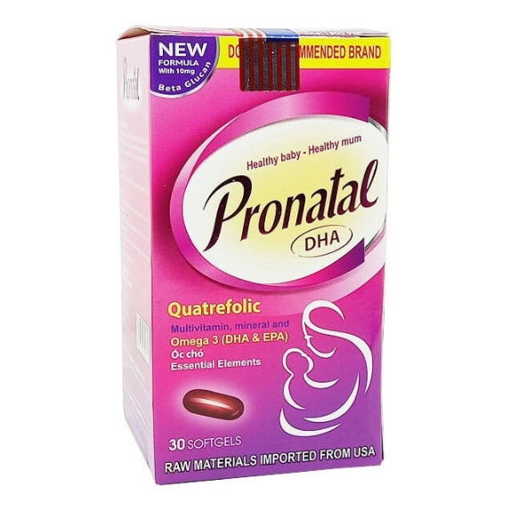 Viên bổ cho bà bầu PRONATAL DHA bổ sung DHA, Axit folic, vitamin cho bà ...