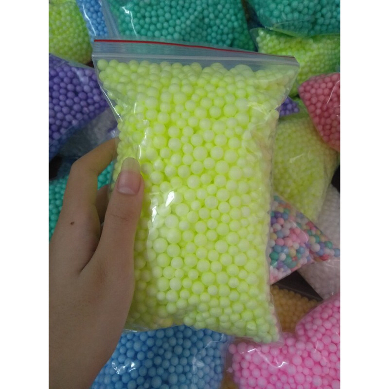 [RẺ VÔ ĐỊCH] Hạt xốp màu siêu đẹp, hạt tròn, màu đẹp ( kích thước túi 20cm x 12 x 7cm),gói xốp màu