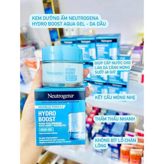 Kem Dưỡng Ẩm Neutrogena Hydro Boost Hyaluronic Acid Water Gel 50g Cấp Ẩm Mẫu Mới Hàng Công Ty