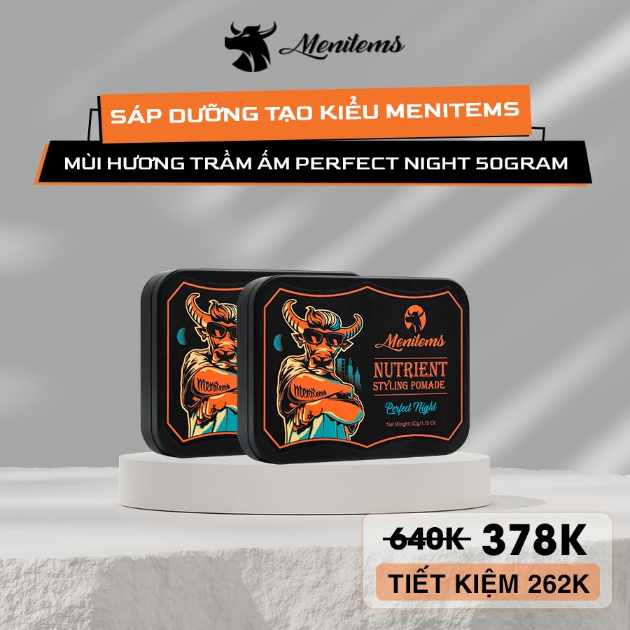 Combo Sáp dưỡng tạo kiểu Menitems Perfect Night, sáp vuốt tóc giữ nếp ...